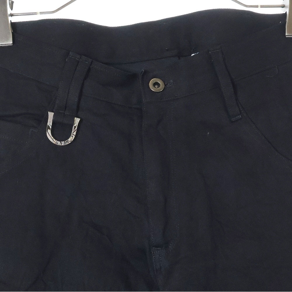 kiryuyrik(キリュウキリュウ) 19AW BB DENIM SLASH SKINNY DAMAGE PANTS ダメージ加工 スラッシュ スキニー デニムパンツ ブラック KI-HP09-005PINT