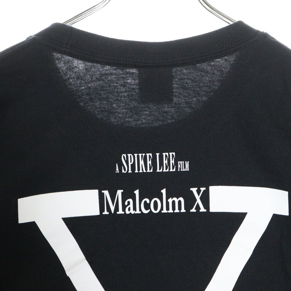 SUPREME(シュプリーム) 40 Acres Malcolm X Tee 40エーカー マルコムエックス グラフィックプリント クルーネック半袖Tシャツ カットソー ブラック