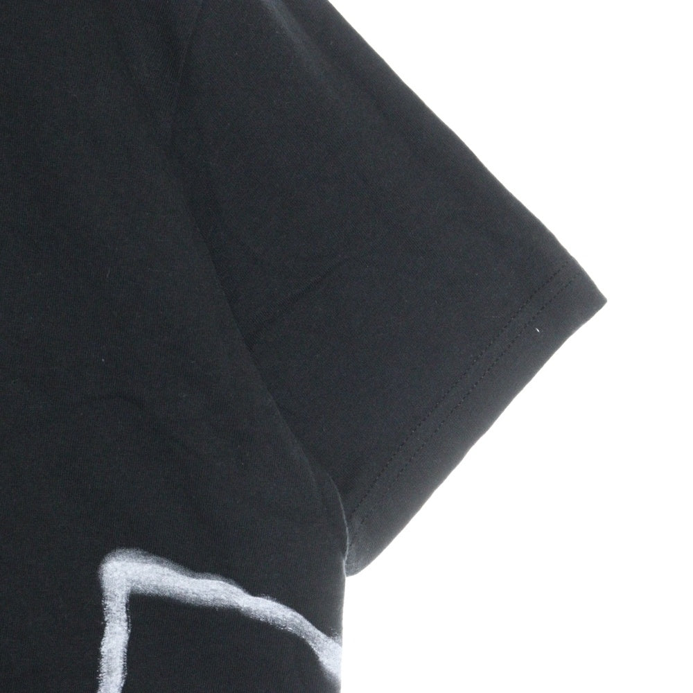 SUPREME(シュプリーム) 25SS Painted Tee ペイント グラフィックプリント クルーネック半袖Tシャツ カットソー ブラック