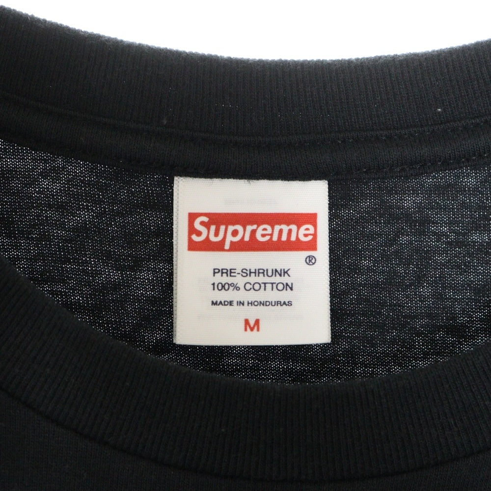 SUPREME(シュプリーム) 25SS Painted Tee ペイント グラフィックプリント クルーネック半袖Tシャツ カットソー ブラック