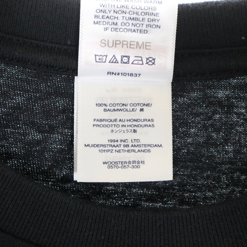SUPREME(シュプリーム) 25SS Painted Tee ペイント グラフィックプリント クルーネック半袖Tシャツ カットソー ブラック