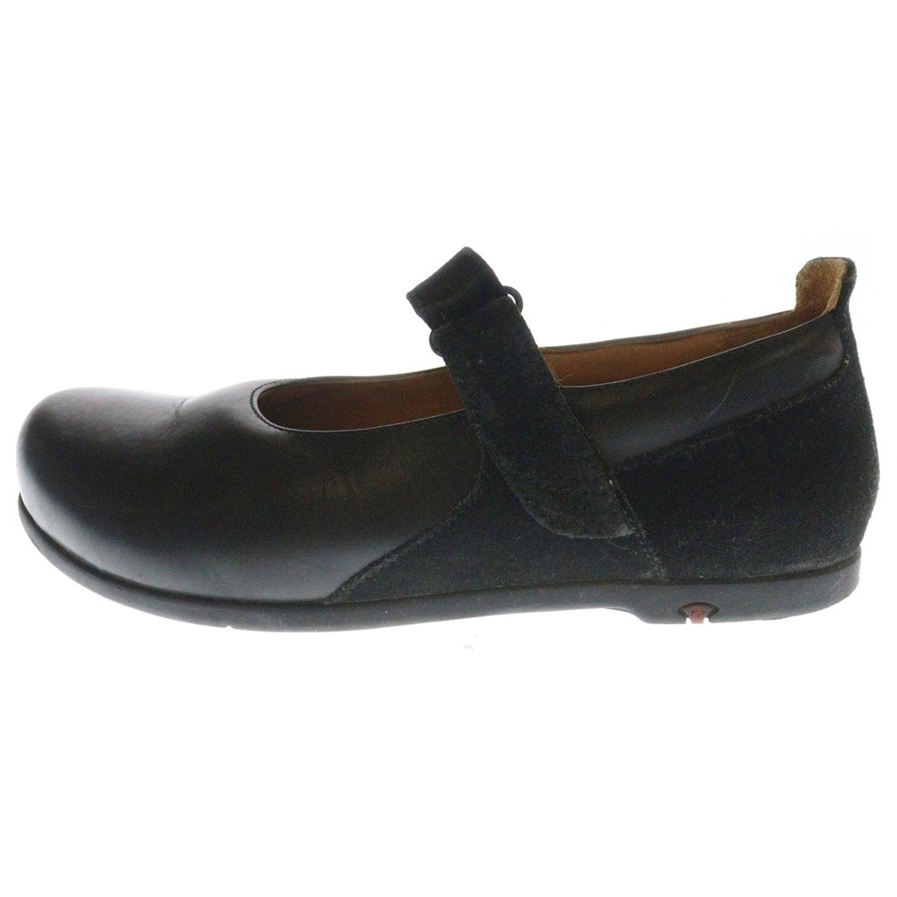 BIRKENSTOCK(ビルケンシュトック) ×FOOTPRINTS フットプリンツ ストラップ付き レザーサンダル レディース ブラック