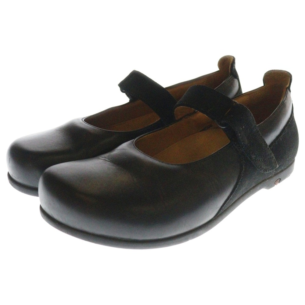 BIRKENSTOCK(ビルケンシュトック) ×FOOTPRINTS フットプリンツ ストラップ付き レザーサンダル レディース ブラック