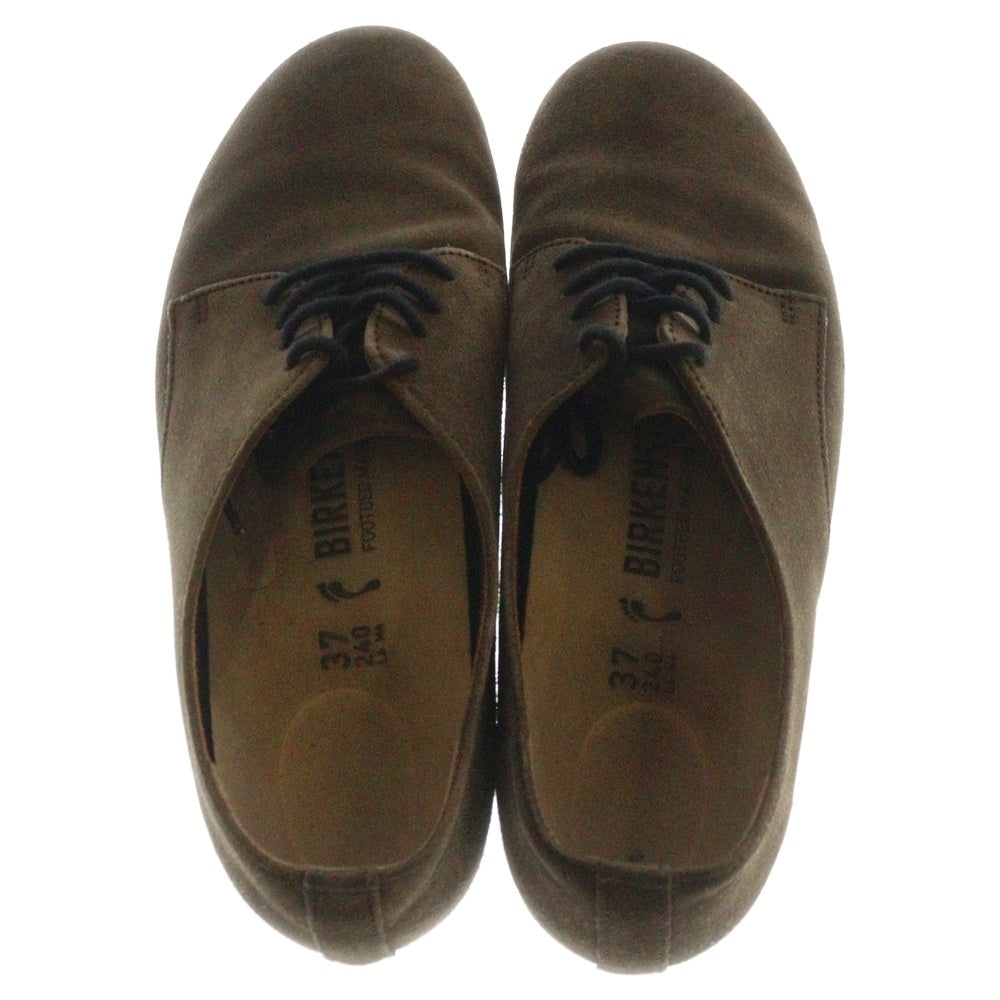 BIRKENSTOCK(ビルケンシュトック) レースアップ スウェードレザーシューズ レディース ブラウン