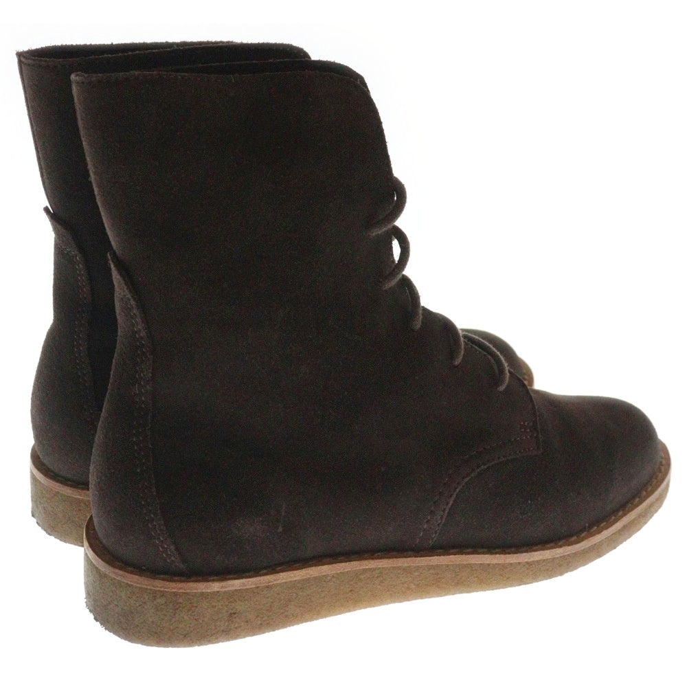 Clarks(クラークス) スウェードレザー レースアップブース レディース ブラウン 041213292