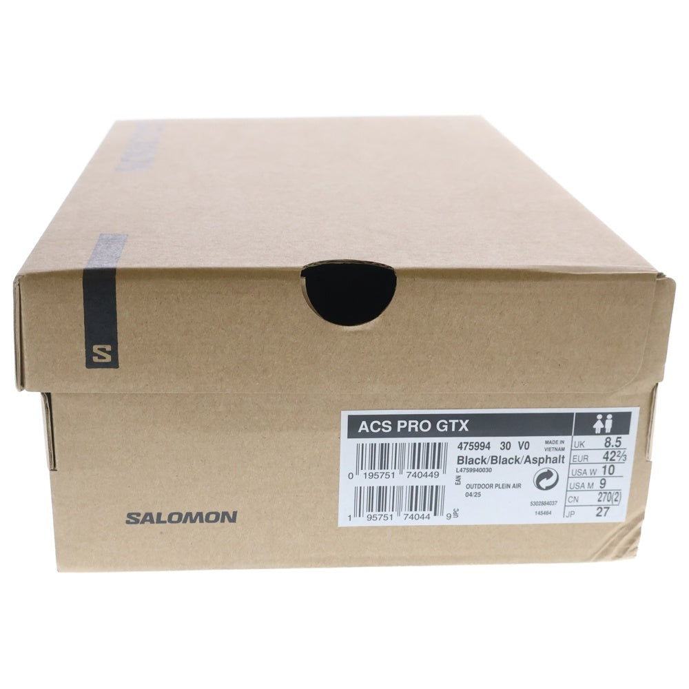SALOMON(サロモン) ACS PRO GTX ゴアテックス メッシュ ローカットスニーカー ブラック US9/27cm 475994