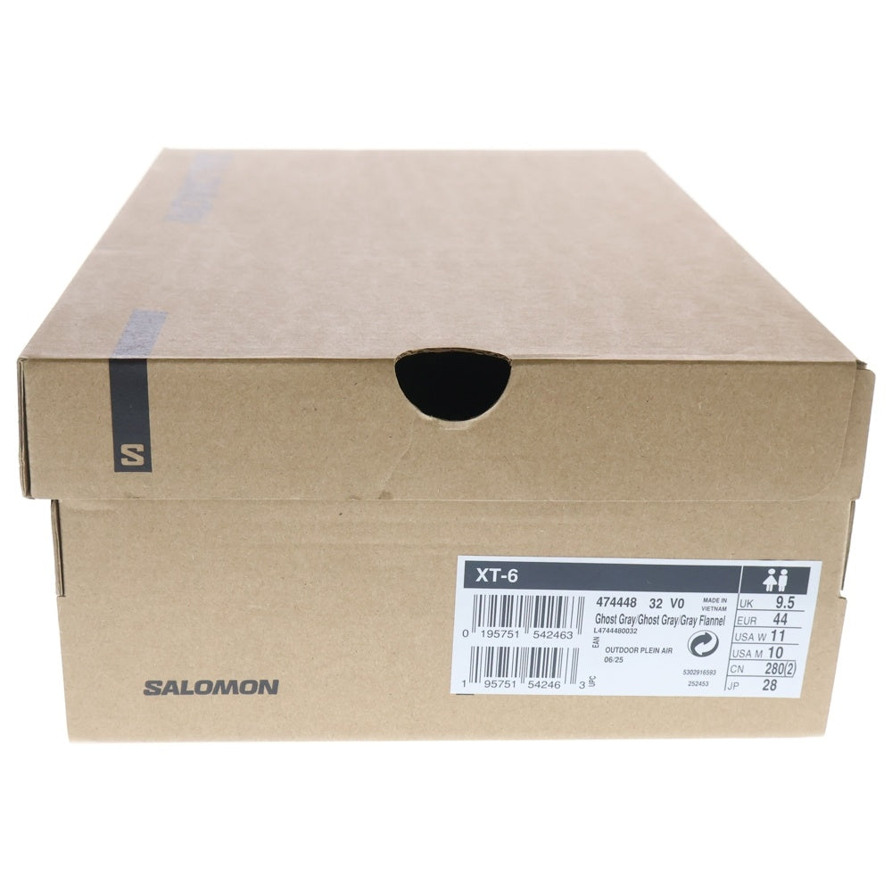 SALOMON(サロモン) XT-6 GHOST GREY ゴーストグレー メッシュ ローカットスニーカー US10/28cm 474448