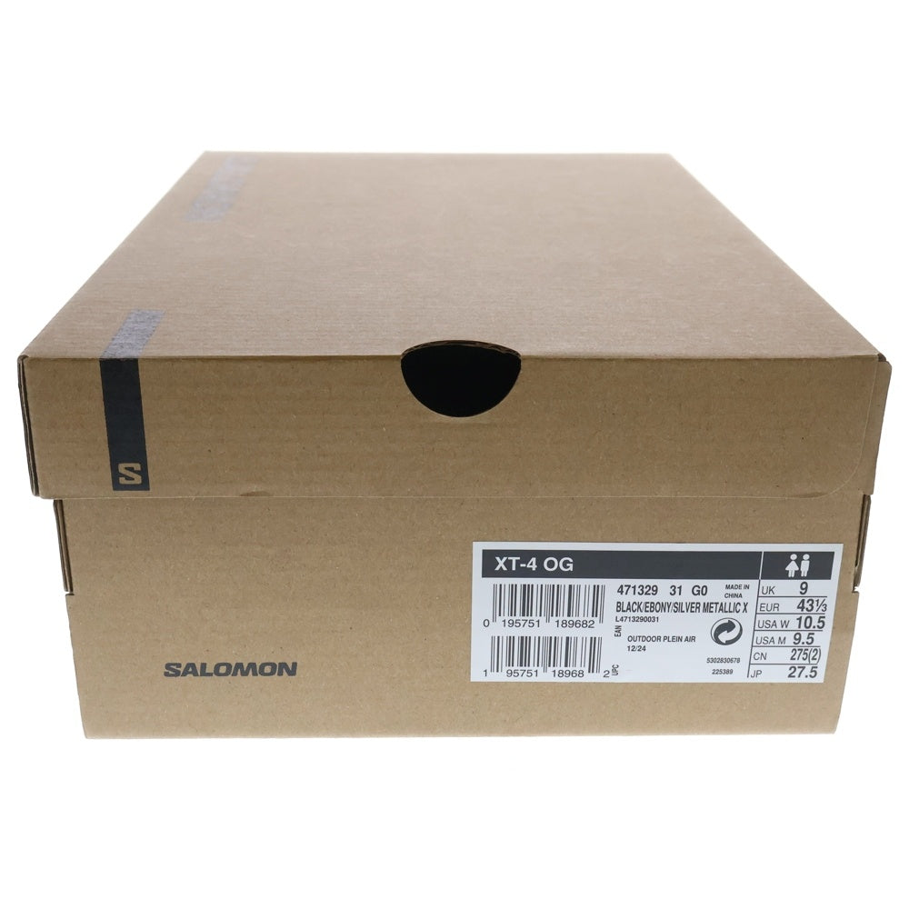 SALOMON(サロモン) XT-4 OG メッシュ ローカットスニーカー ブラック US9.5/27.5cm 471329
