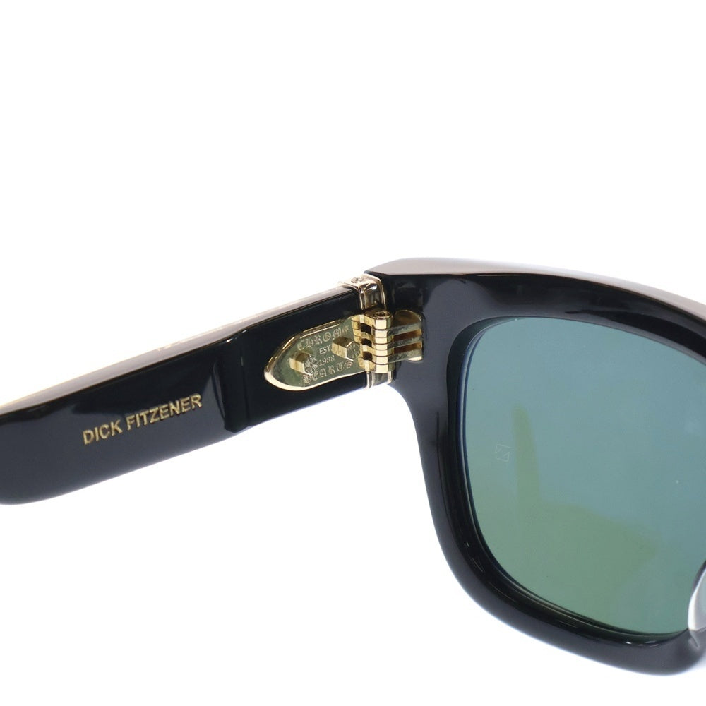 CHROME HEARTS(クロムハーツ) DICK FITZENER CHプラステンプル ウェリントン セルフレーム サングラス 眼鏡 アイウェア ブラック