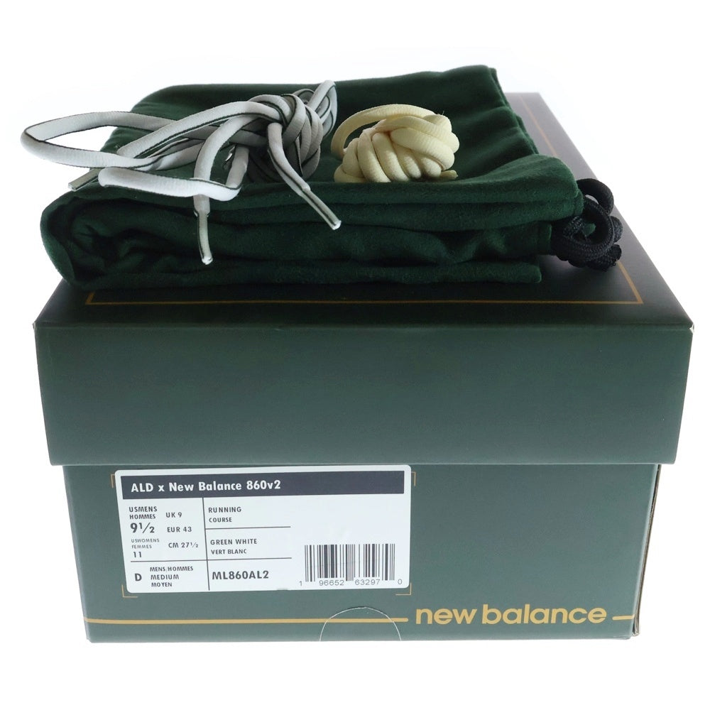 New Balance(ニューバランス) ×AIME LEON DORE ML860AL2 860V2 エメレオンドレ メッシュローカットスニーカー グリーン US9.5/27.5cm