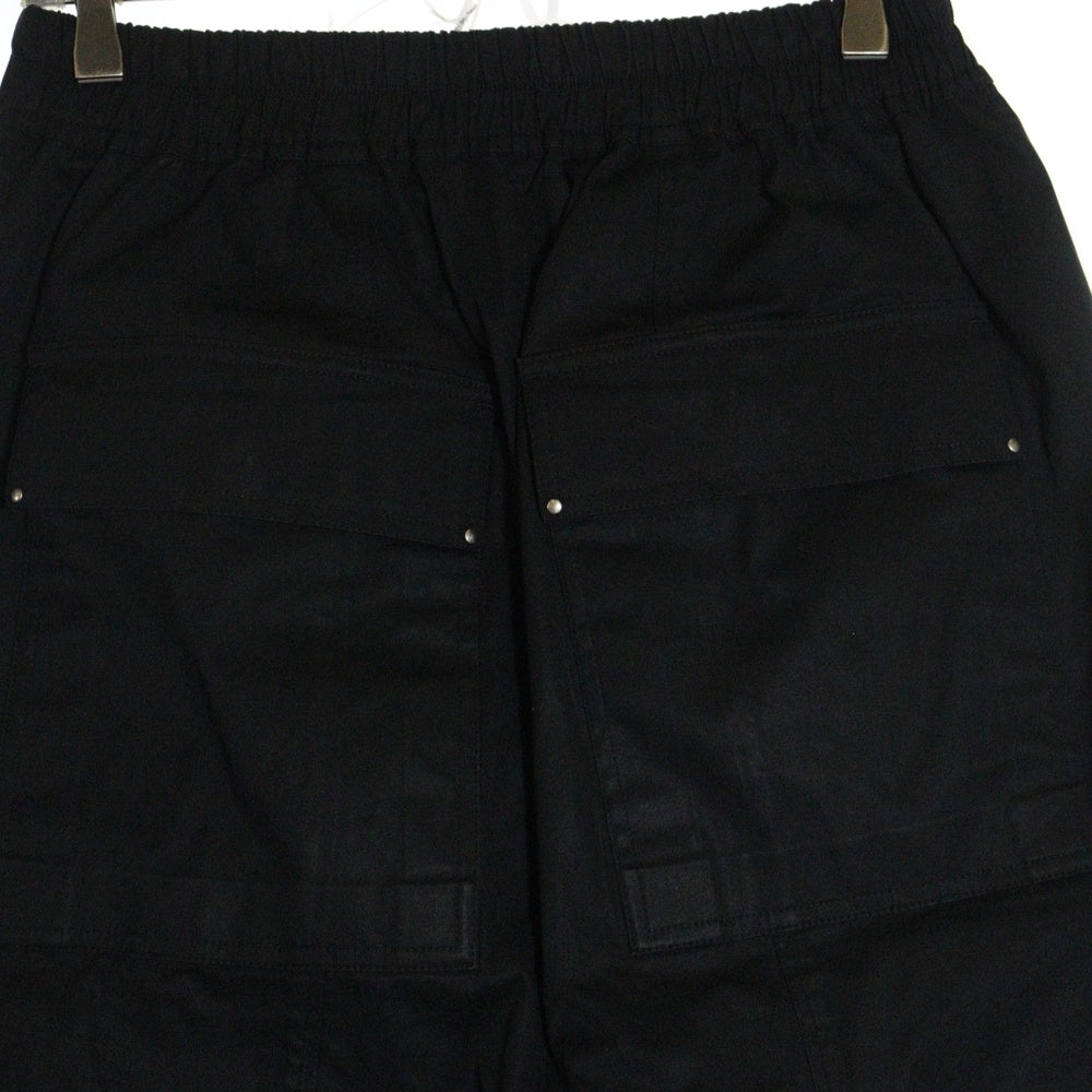 Rick Owens(リックオウエンス) 21AW DRAWSTRING RICKS PODS ドローストリング ポッズショーツ サルエルハーフパンツ ブラック RU02A5384-MU