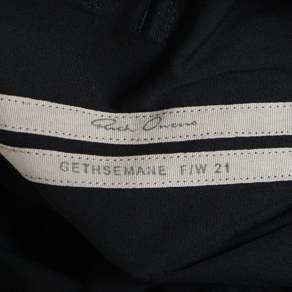 Rick Owens(リックオウエンス) 21AW DRAWSTRING RICKS PODS ドローストリング ポッズショーツ サルエルハーフパンツ ブラック RU02A5384-MU