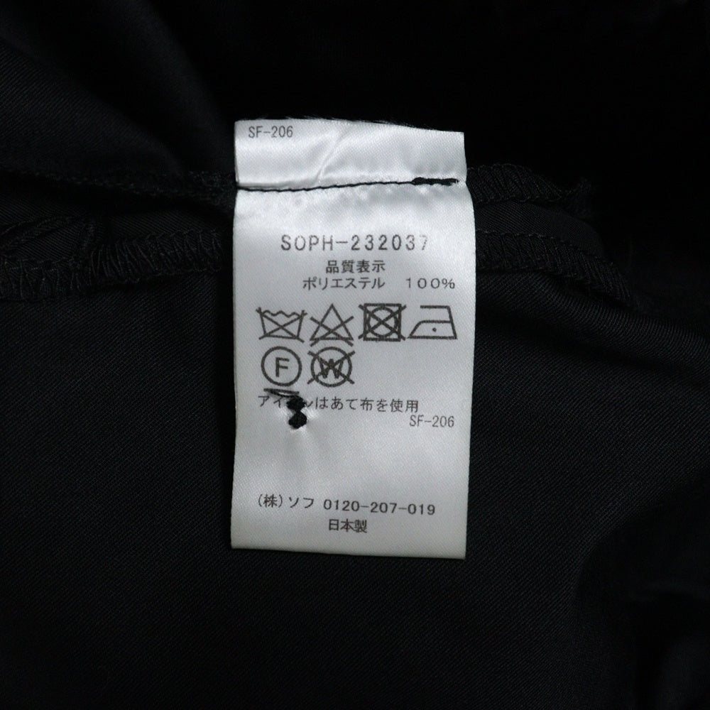 SOPHNET.(ソフネット) 23AW STANDARD EASY PANTS スタンダード イージーパンツ ブラック SOPH-232037