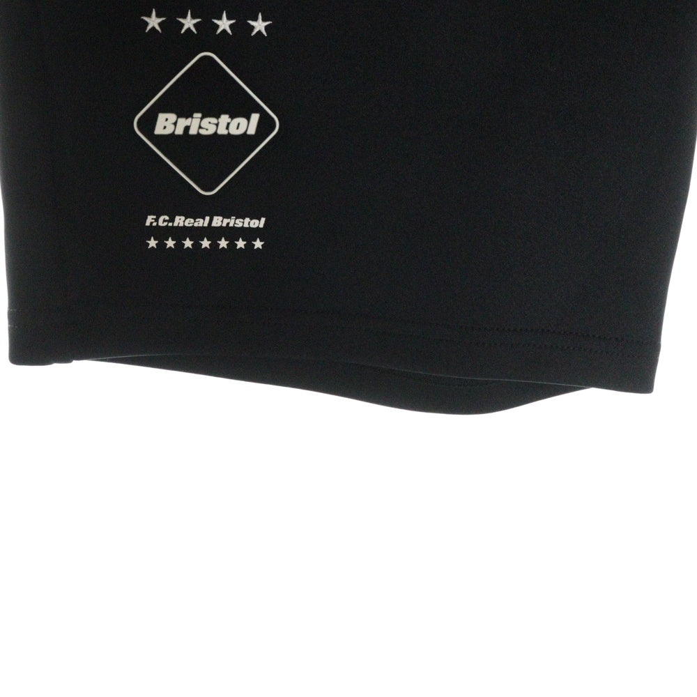 F.C.R.B./F.C.Real Bristol/FCRB(エフシーアールビー/エフシーレアルブリストル) 22SS PDK SHORTS サイドラインショーツ ハーフパンツ ブラック FCRB-220004