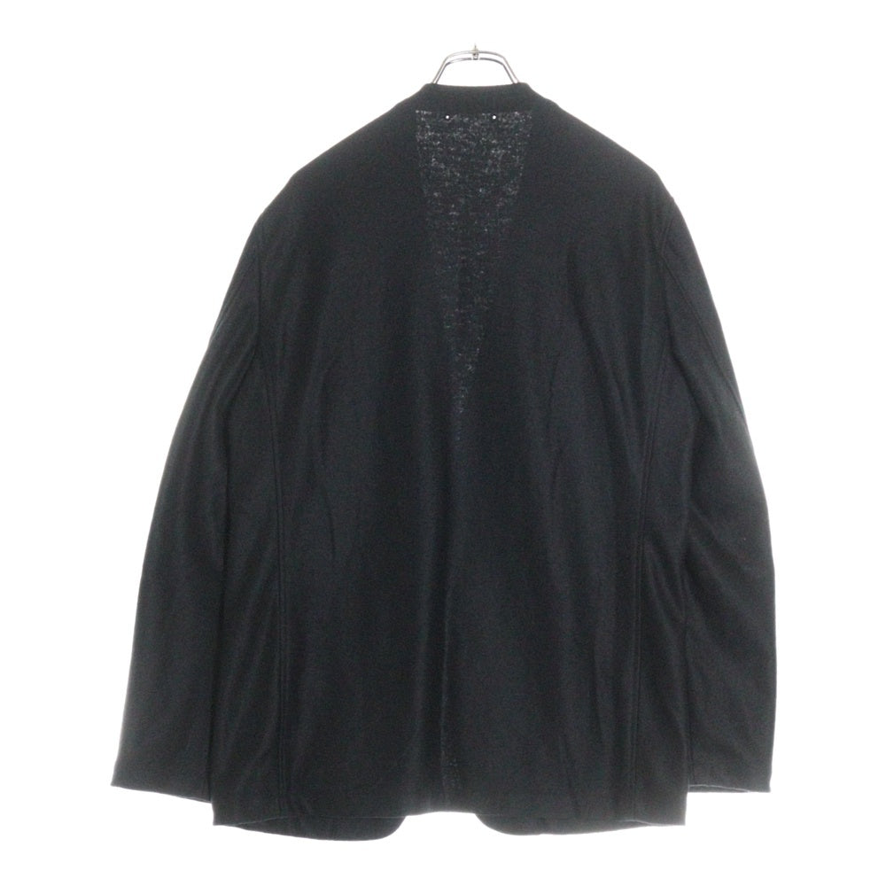 SOPHNET.(ソフネット) 21AW WOOL JERSEY NO COLLAR JACKET ウールジャージー ノーカラージャケット ブラック SOPH-212006