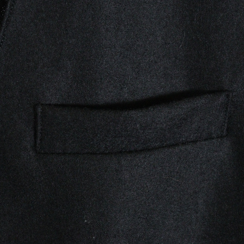 SOPHNET.(ソフネット) 21AW WOOL JERSEY NO COLLAR JACKET ウールジャージー ノーカラージャケット ブラック SOPH-212006