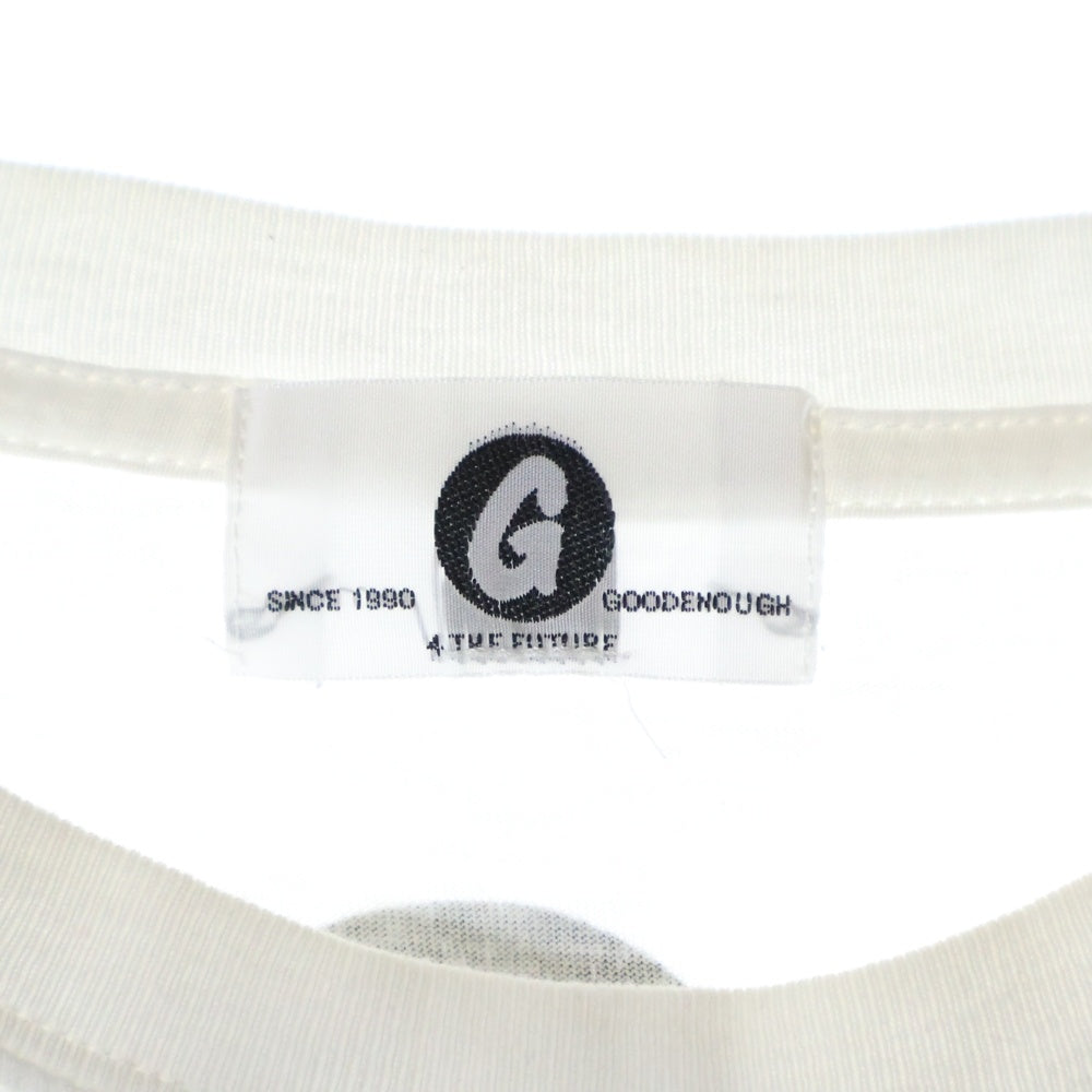 GOODENOUGH(グッドイナフ) カールマルクス フロントプリント クルーネック半袖Tシャツ カットソー ホワイト