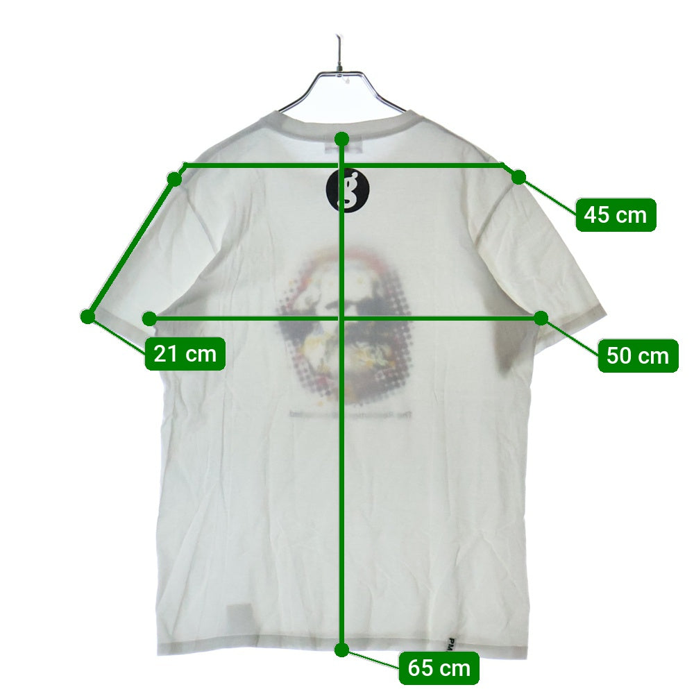 GOODENOUGH(グッドイナフ) カールマルクス フロントプリント クルーネック半袖Tシャツ カットソー ホワイト