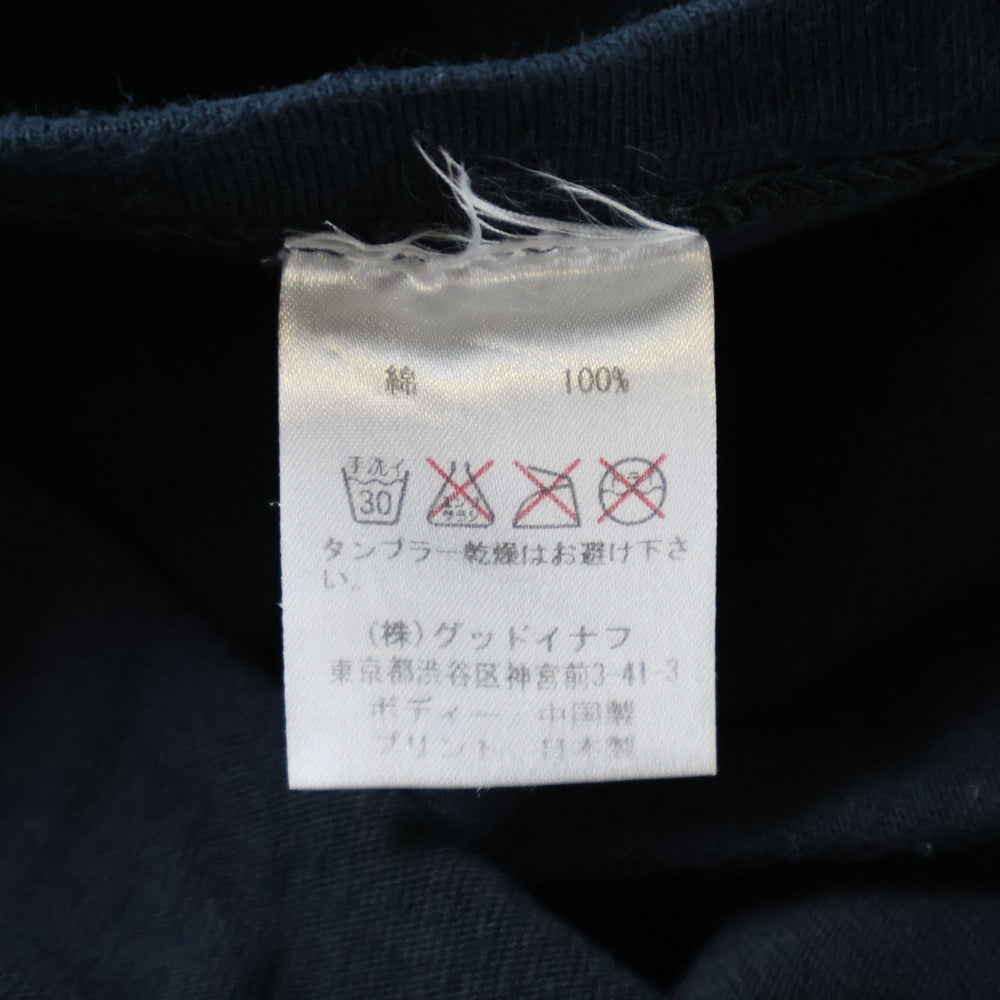 GOODENOUGH(グッドイナフ) チェッカーロゴプリント クルーネック半袖Tシャツ カットソー ブラック