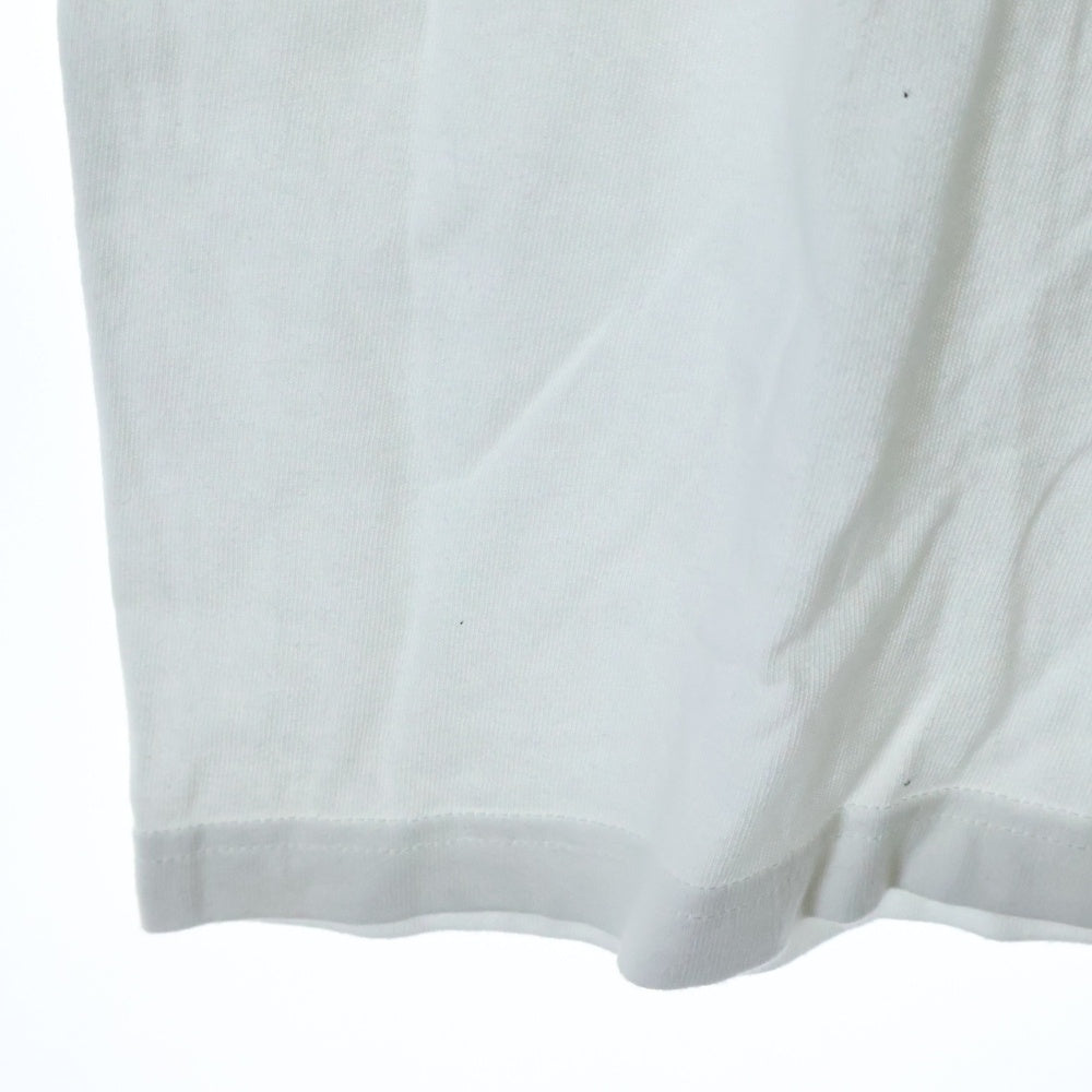 GOODENOUGH(グッドイナフ) チェッカーロゴプリント クルーネック半袖Tシャツ カットソー ホワイト