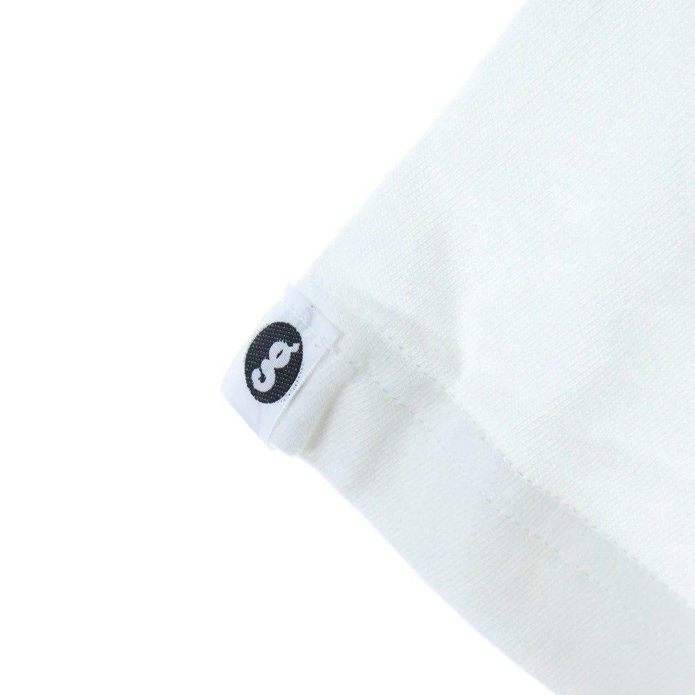 GOODENOUGH(グッドイナフ) チェッカーロゴプリント クルーネック半袖Tシャツ カットソー ホワイト
