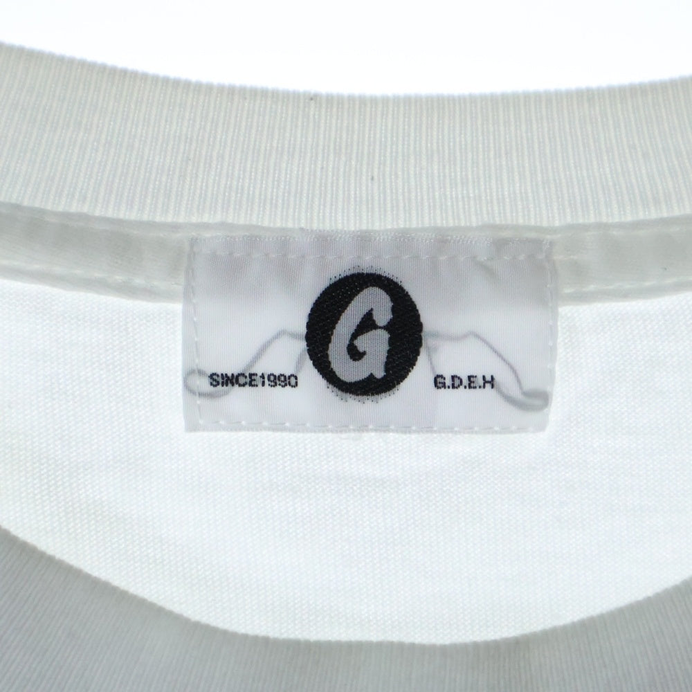 GOODENOUGH(グッドイナフ) チェッカーロゴプリント クルーネック半袖Tシャツ カットソー ホワイト