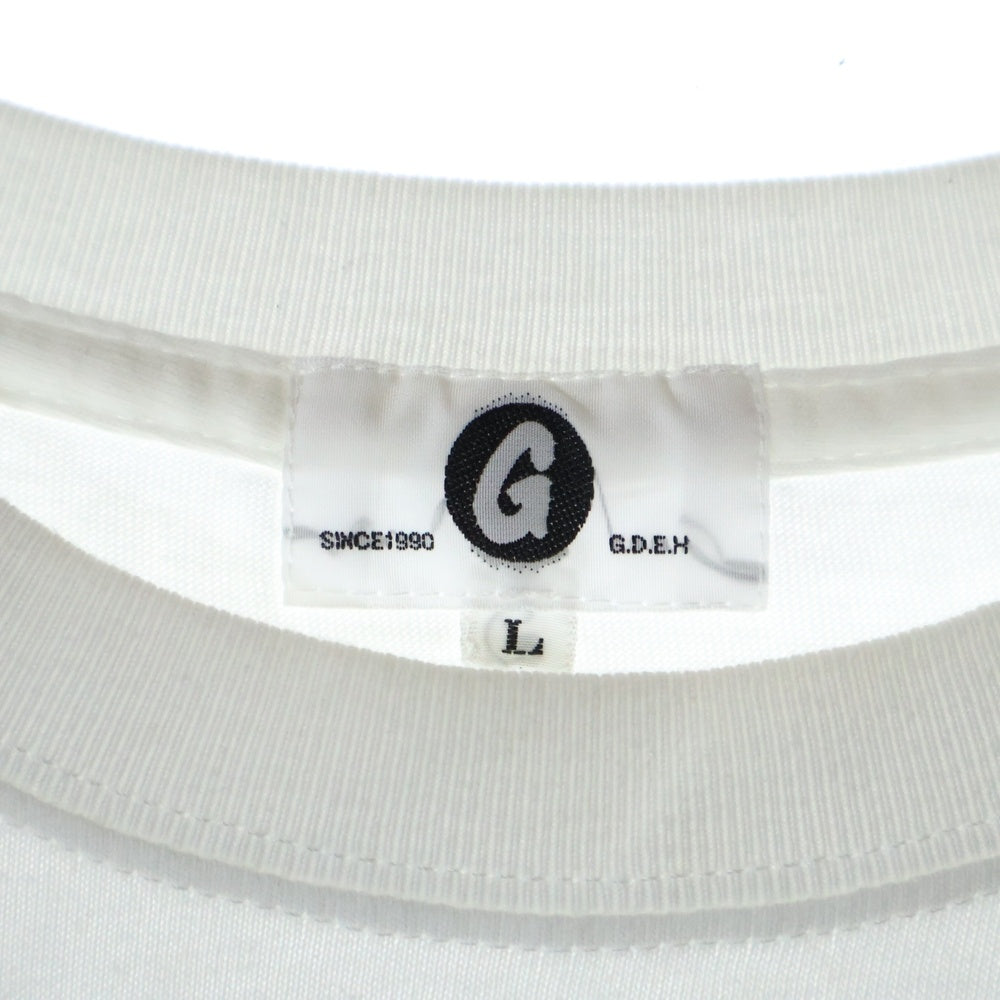 GOODENOUGH(グッドイナフ) THE LABEL OF YOUR SOCIETY ザ ラベル オブ ユア ソサエティ クルーネック半袖Tシャツ カットソー ホワイト
