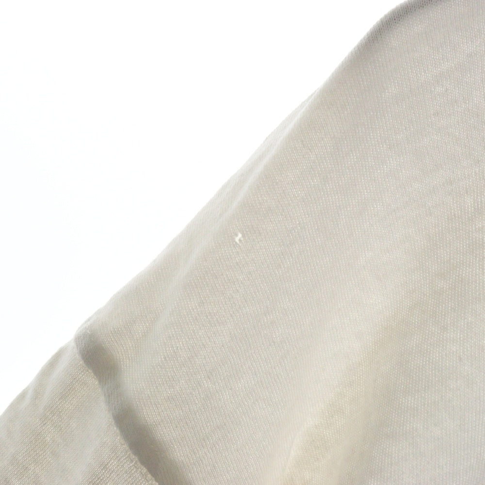 DIESEL(ディーゼル) T-WASHROT DSL ロゴ刺繍 ダメージ加工 クルーネック カットソー 半袖Tシャツ ホワイト A085660EFAN