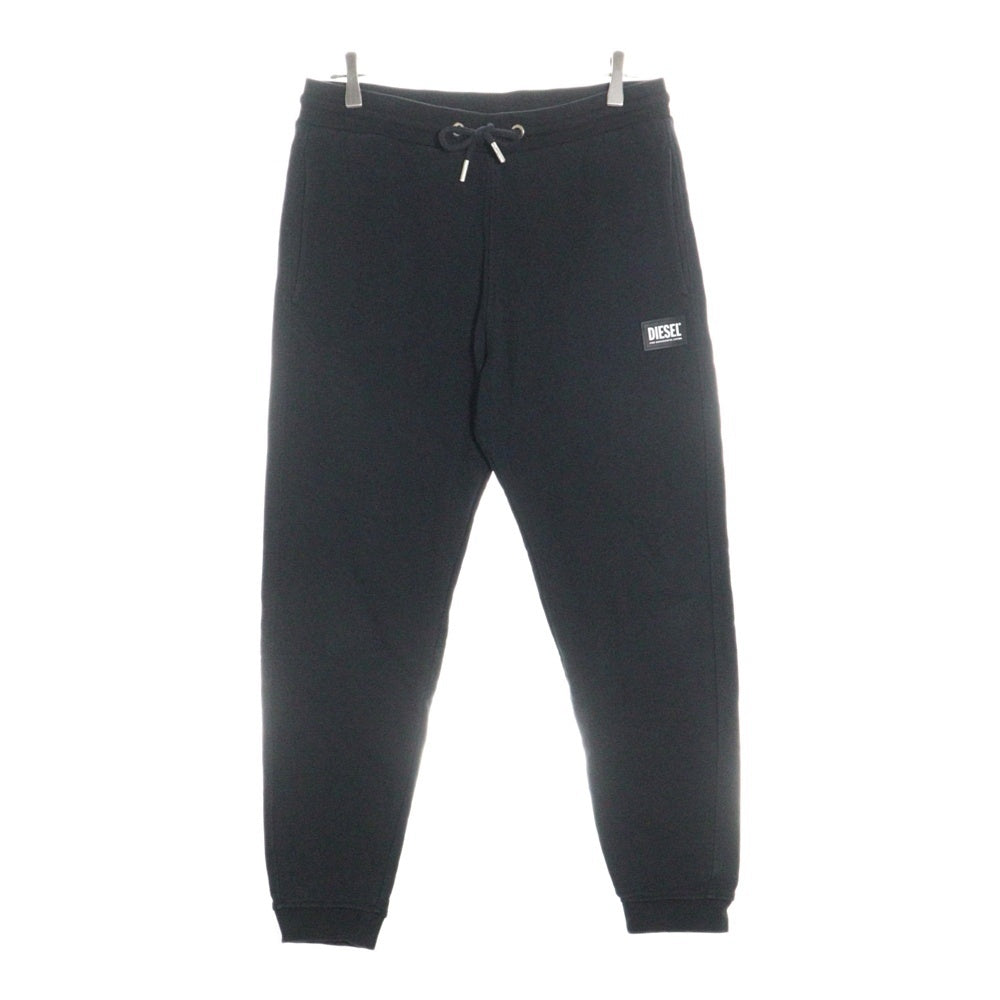 DIESEL(ディーゼル) P-TARY-B1 ロゴパッチ ドローストリング 4ポケット スウェットパンツ ブラック A02812ONBAY