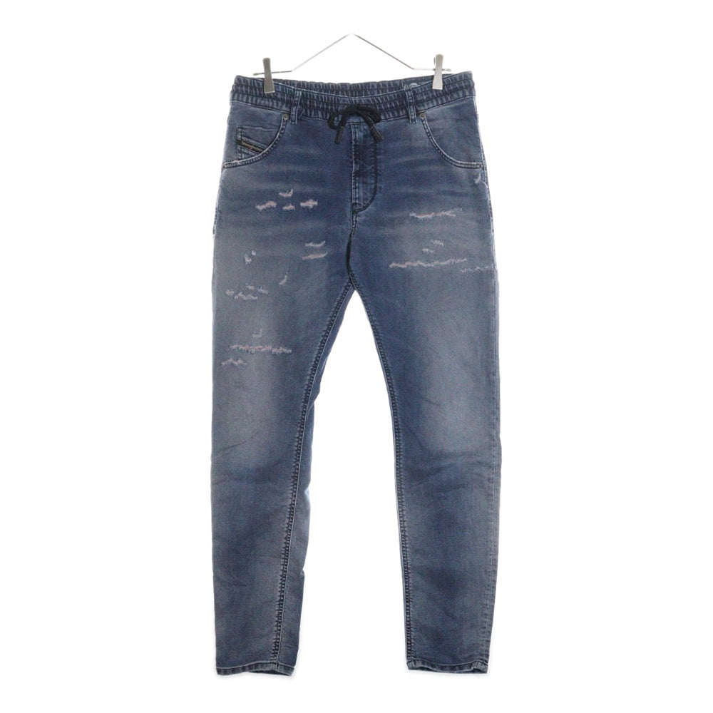 DIESEL(ディーゼル) DAMAGE DENIM PANTS ダメージ加工 ドローストリング ブレイブマン デニムパンツ ジーンズ インディゴ