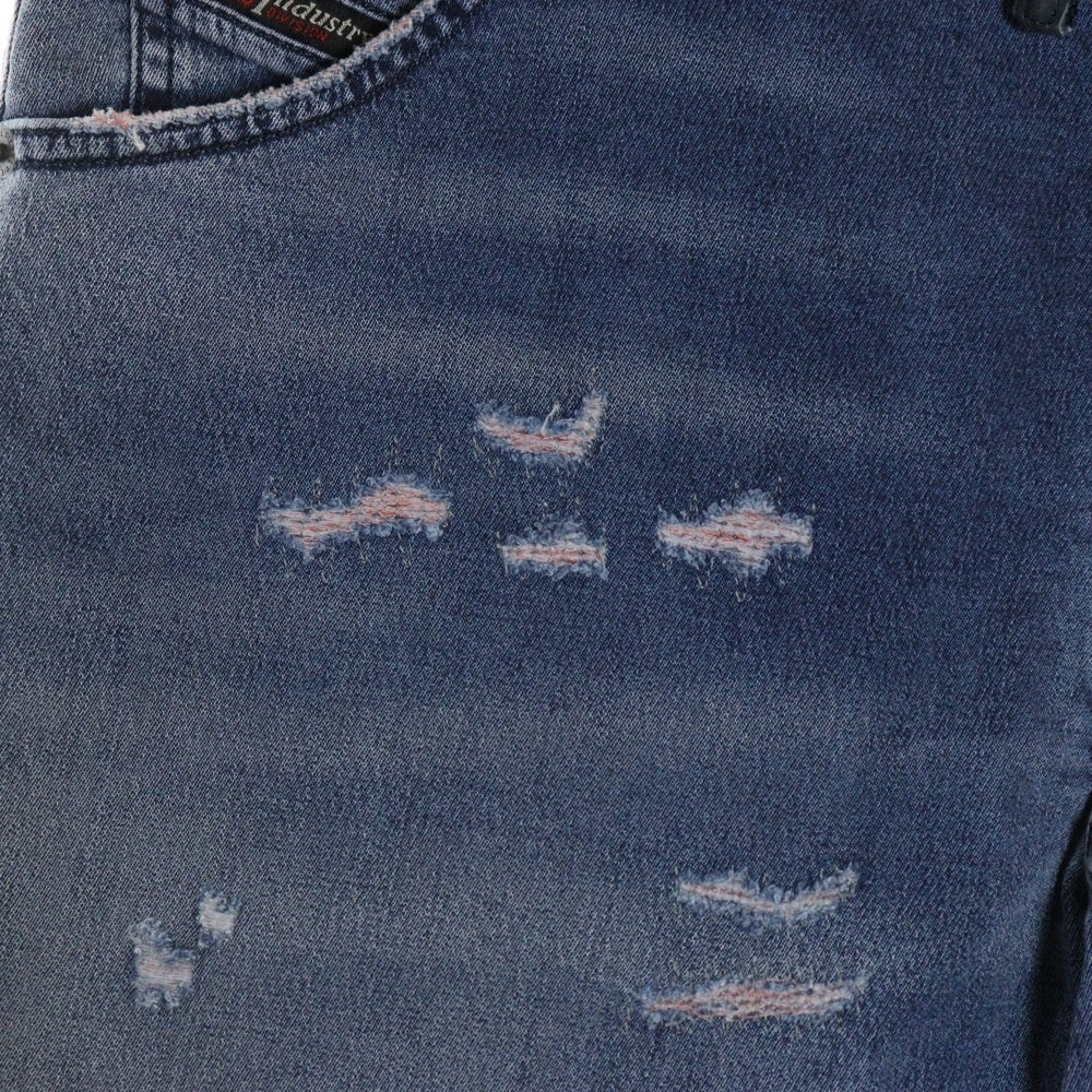 DIESEL(ディーゼル) DAMAGE DENIM PANTS ダメージ加工 ドローストリング ブレイブマン デニムパンツ ジーンズ インディゴ