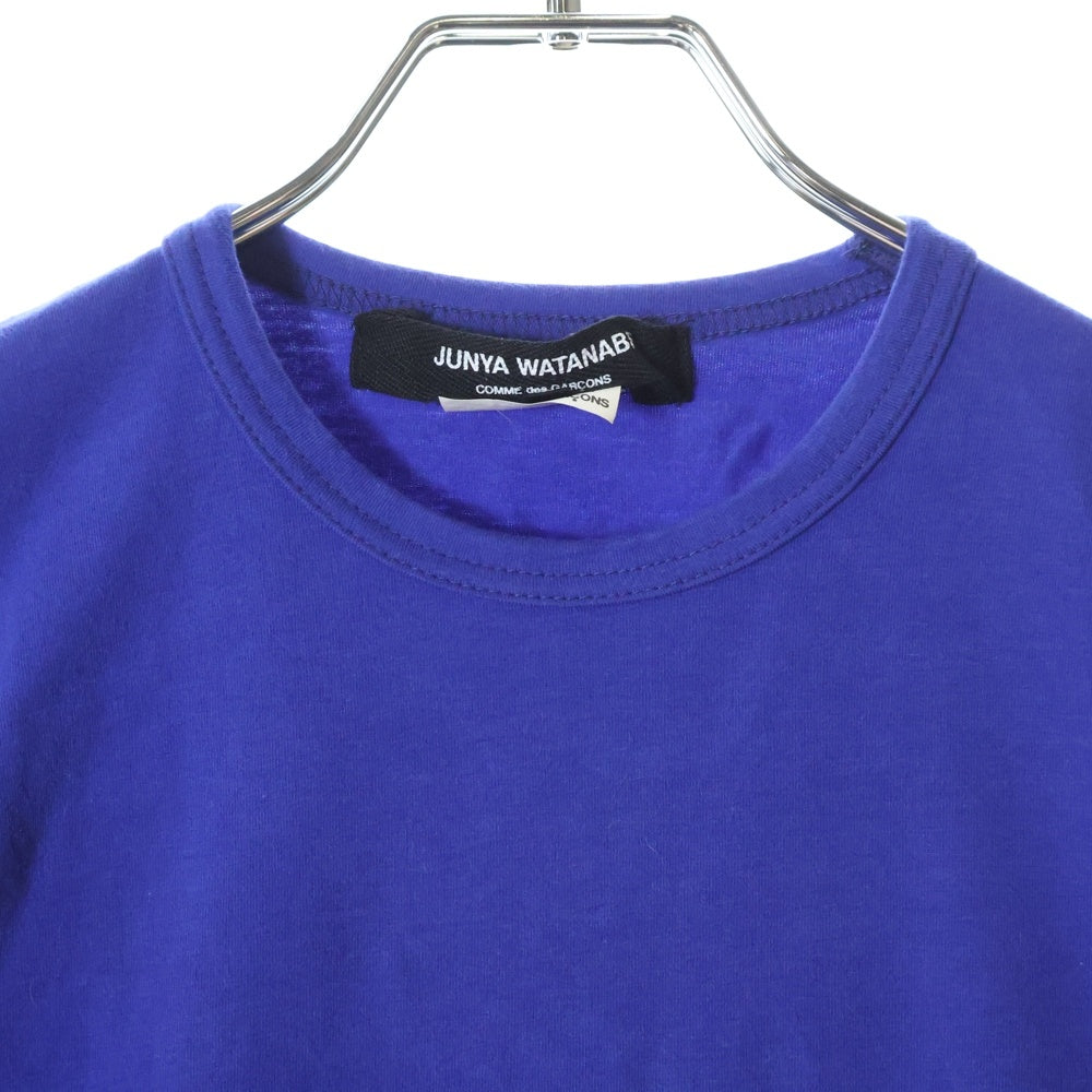 JUNYA WATANABE COMME des GARCONS(ジュンヤワタナベ コムデギャルソン) 13SS AD2012 クルーネック ハーフスリーブ カットソー 半袖 Tシャツ ブルー レディース JK-T032
