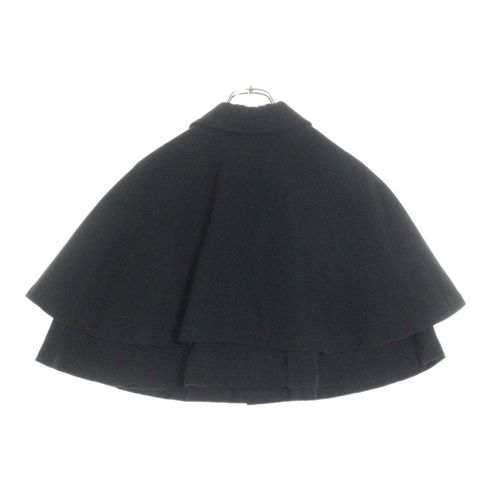COMME des GARCONS COMME des GARCONS(コムデギャルソンコムデギャルソン) 09AW AD2009 ラウンドカラー ウール ポンチョ ブラック レディース RD-J039