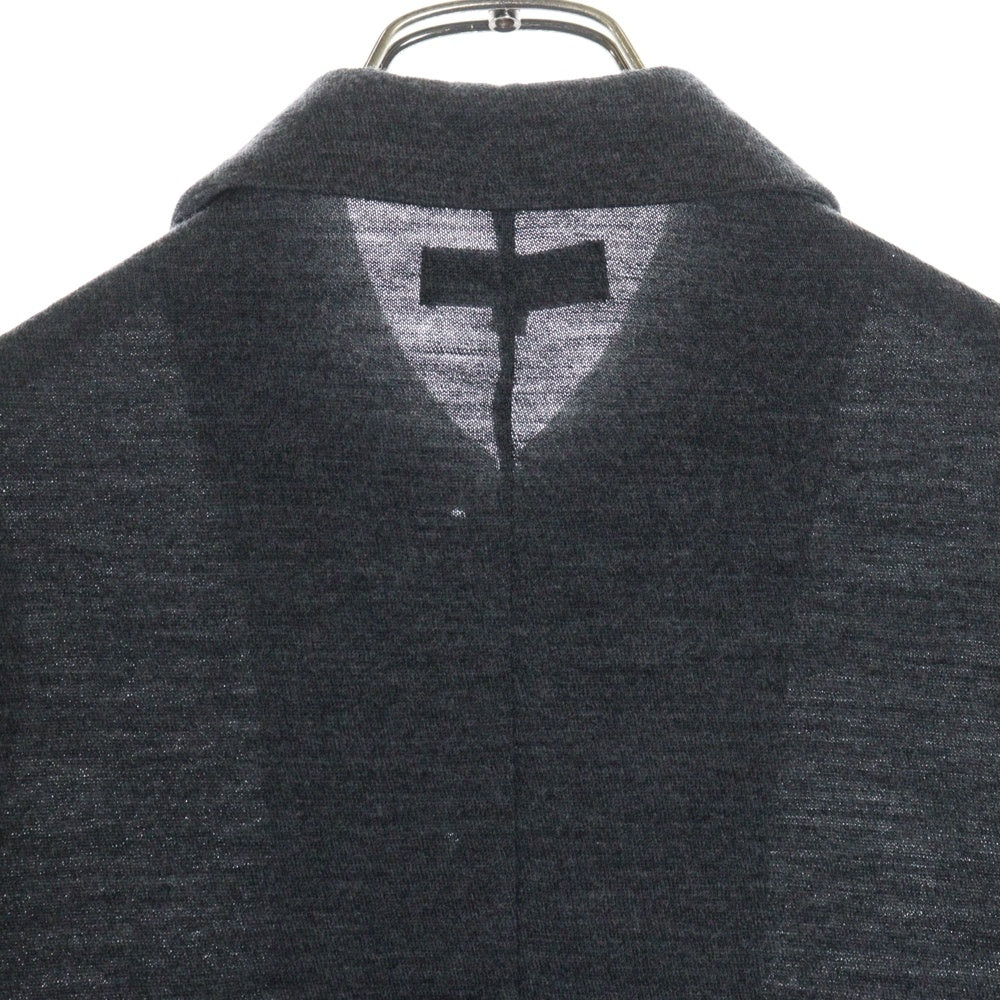 tricot COMME des GARCONS(トリコ コム デ ギャルソン) 11AW AD2011 ラウンドカラー メタルボタン ウール ニットジャケット グレー レディース TH-T024