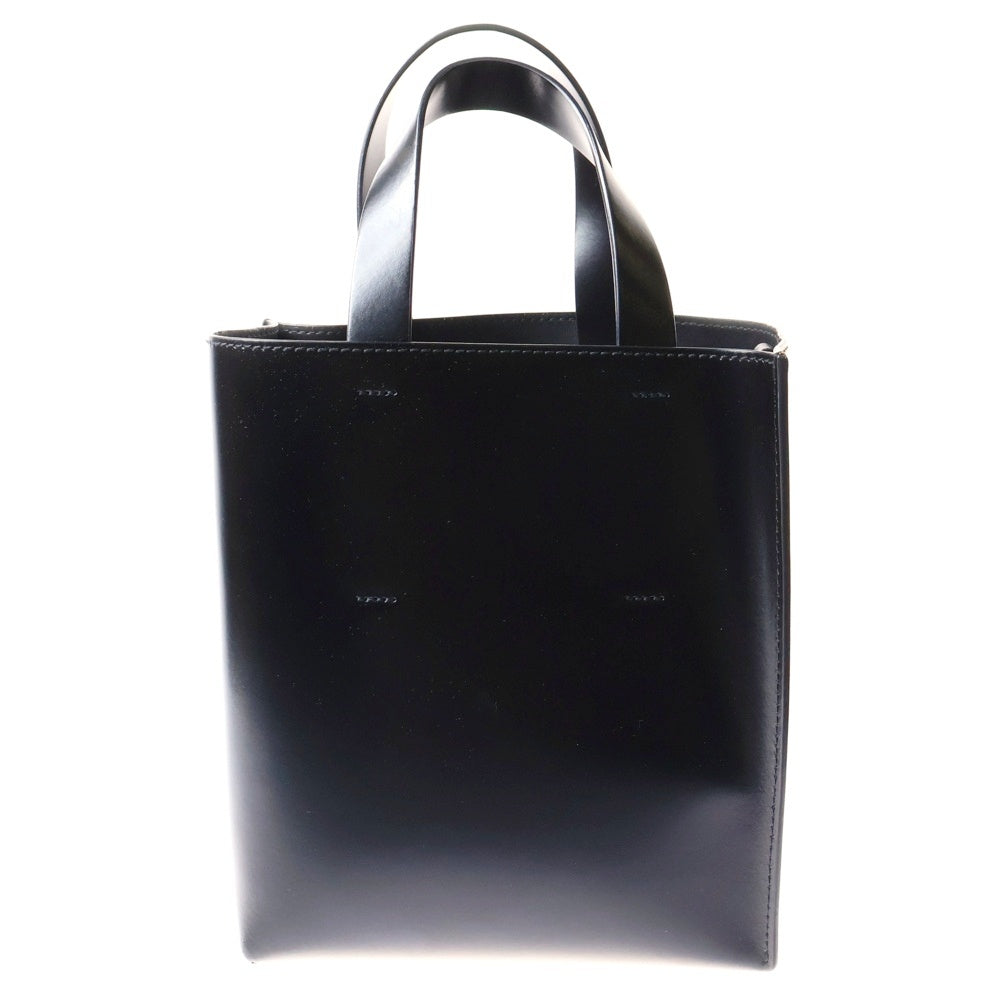 MARNI(マルニ) MUSEO MINI ミュゼオミニ スクエア 2WAY レザー ショルダーバッグ ハンド ブラウン レディース SHMP0039Y0