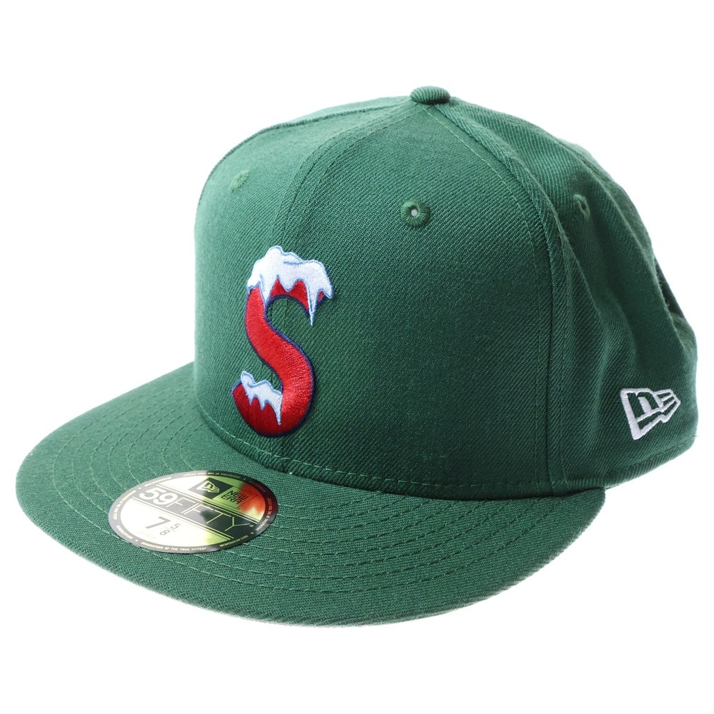 SUPREME(シュプリーム) 20AW ×New Era S Logo Sロゴ ベースボールキャップ 帽子 グリーン G28 06012020