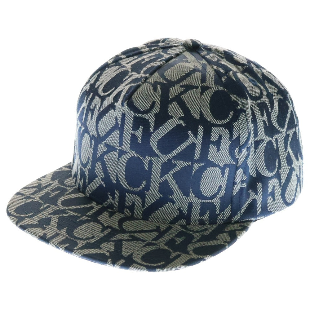 SUPREME(シュプリーム) 17AW Fuck Jacquard 5-Panel Cap ファック ジャガード 5 パネル キャップ 帽子 ネイビー/グレー