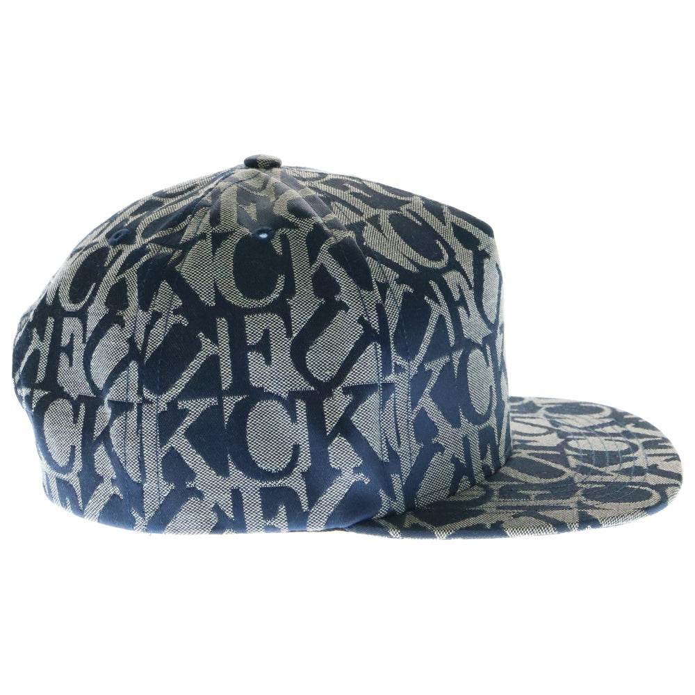 SUPREME(シュプリーム) 17AW Fuck Jacquard 5-Panel Cap ファック ジャガード 5 パネル キャップ 帽子 ネイビー/グレー