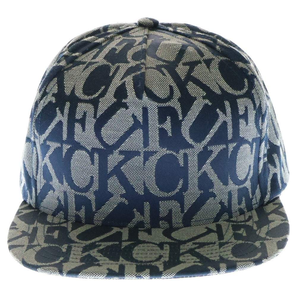 SUPREME(シュプリーム) 17AW Fuck Jacquard 5-Panel Cap ファック ジャガード 5 パネル キャップ 帽子 ネイビー/グレー