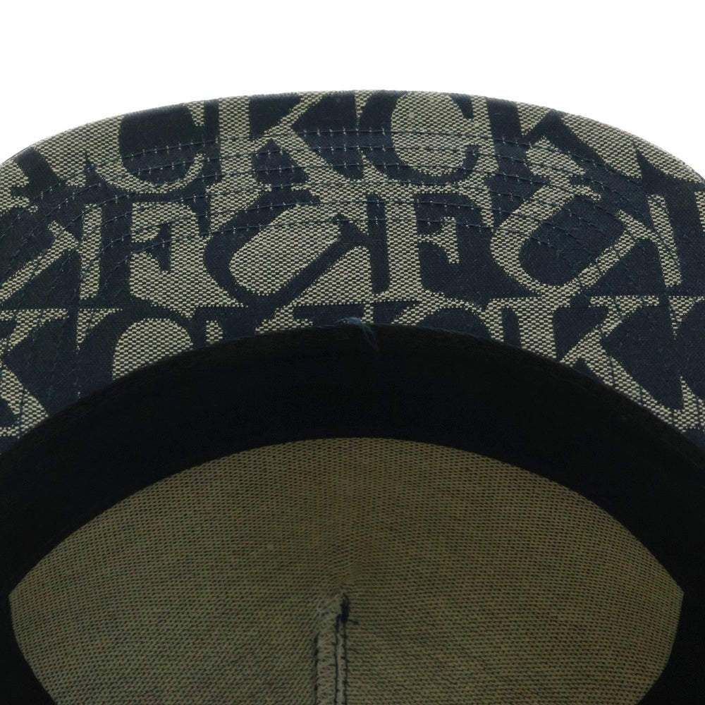 SUPREME(シュプリーム) 17AW Fuck Jacquard 5-Panel Cap ファック ジャガード 5 パネル キャップ 帽子 ネイビー/グレー