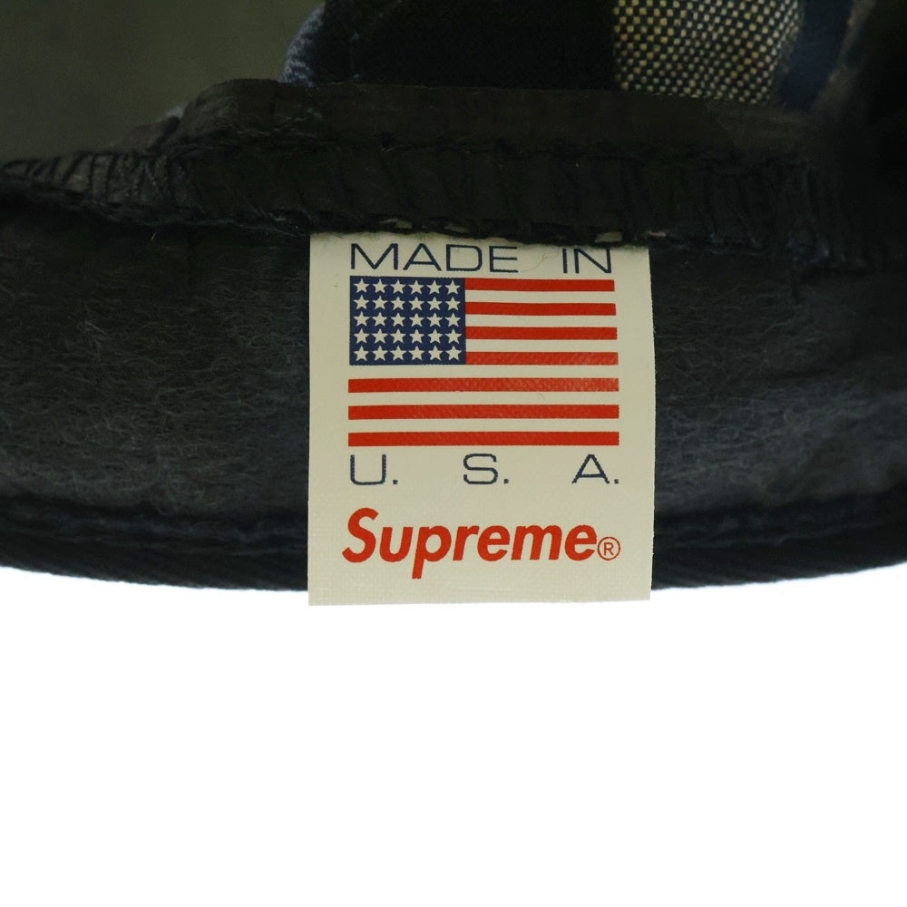 SUPREME(シュプリーム) 17AW Fuck Jacquard 5-Panel Cap ファック ジャガード 5 パネル キャップ 帽子 ネイビー/グレー
