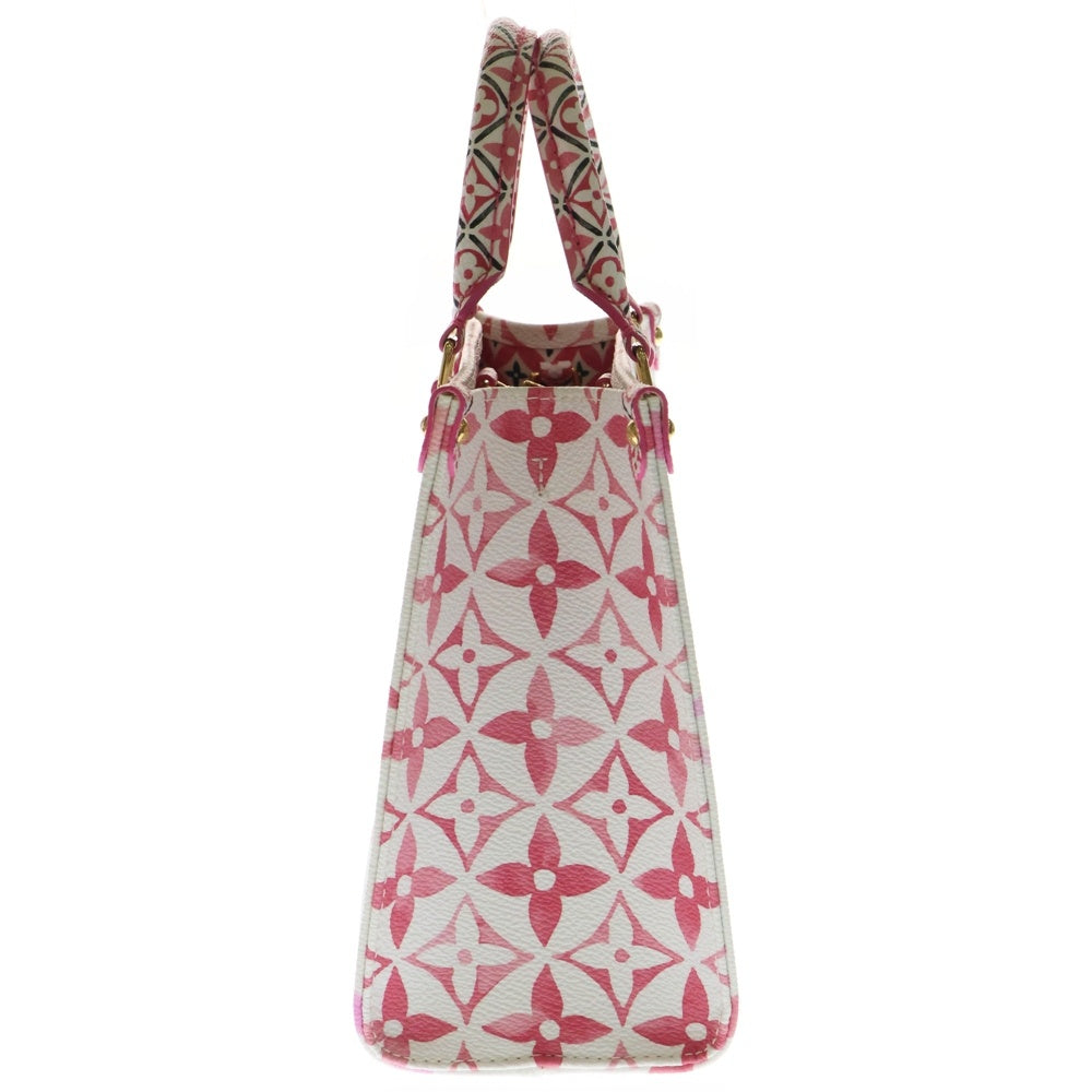 LOUIS VUITTON(ルイヴィトン) モノグラム オンザゴー PM LV バイザプール ピンク/ホワイト レディース RFID M22976
