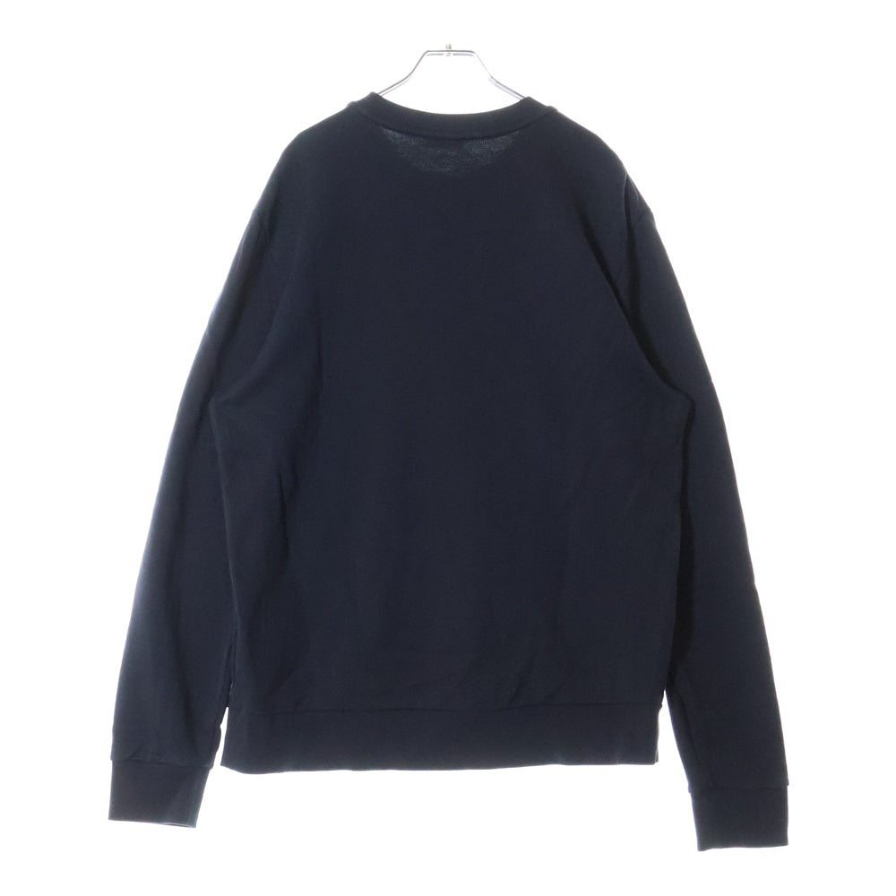 MONCLER(モンクレール) 24AW FELPA GIROCOLLO フロントフェルトロゴ スウェットトレーナー ネイビー J20918G0039 809KR