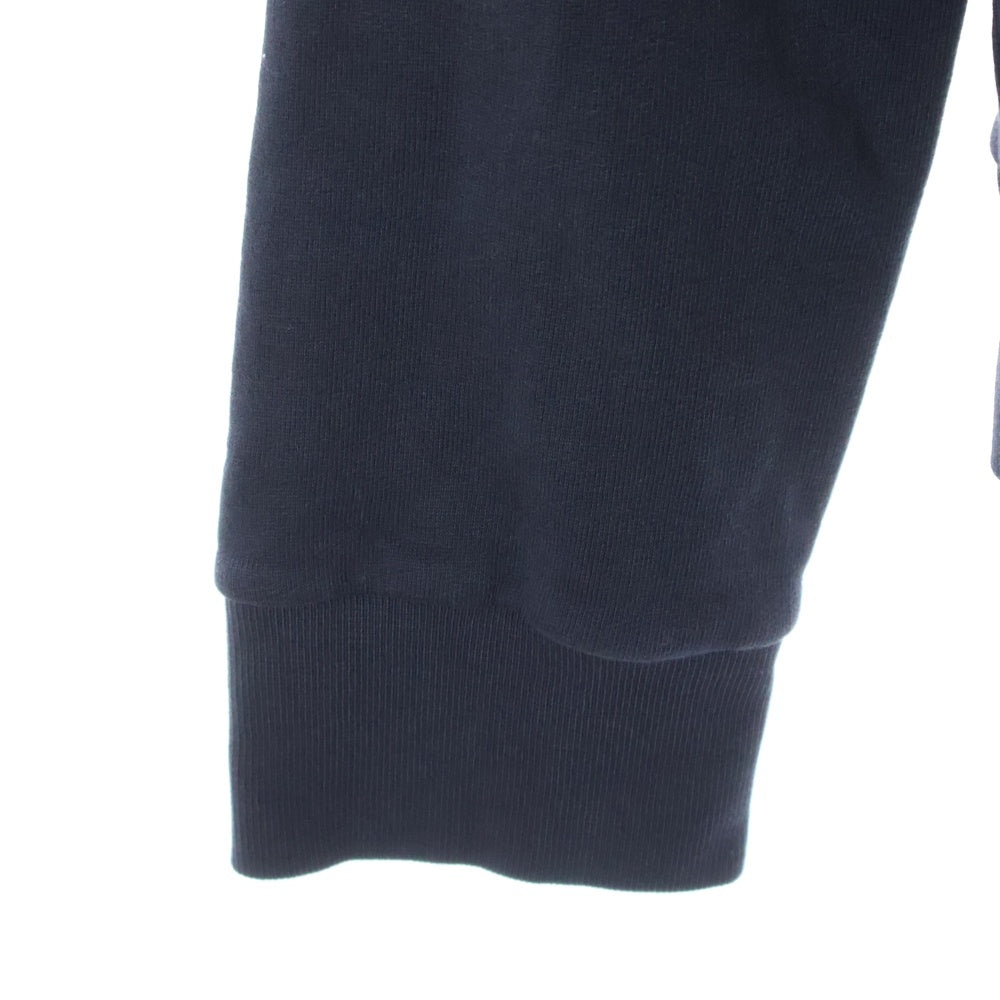 MONCLER(モンクレール) 24AW FELPA GIROCOLLO フロントフェルトロゴ スウェットトレーナー ネイビー J20918G0039 809KR