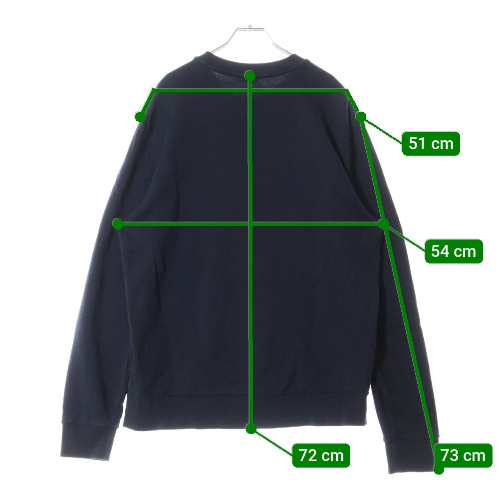 MONCLER(モンクレール) 24AW FELPA GIROCOLLO フロントフェルトロゴ スウェットトレーナー ネイビー J20918G0039 809KR