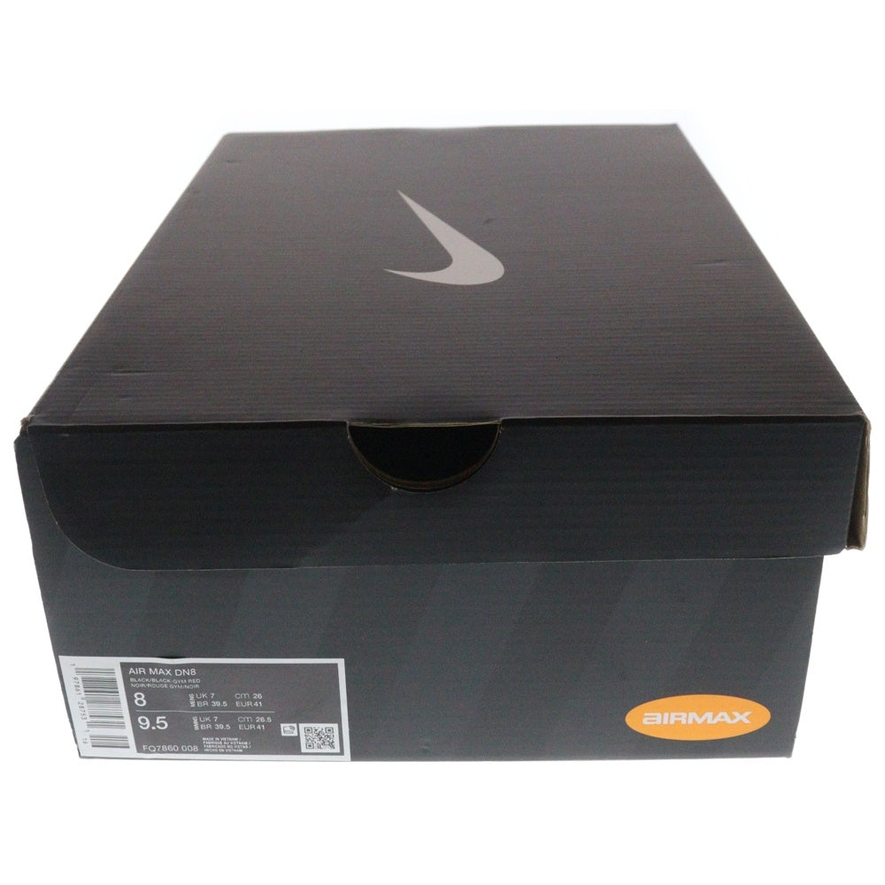 NIKE(ナイキ) AIR MAX DN8 BLACK UNIVERSITY RED エアマックスDN8 ブラック ユニバーシティレッド ローカットスニーカー ブラック/レッド US8/26cm FQ7860-008