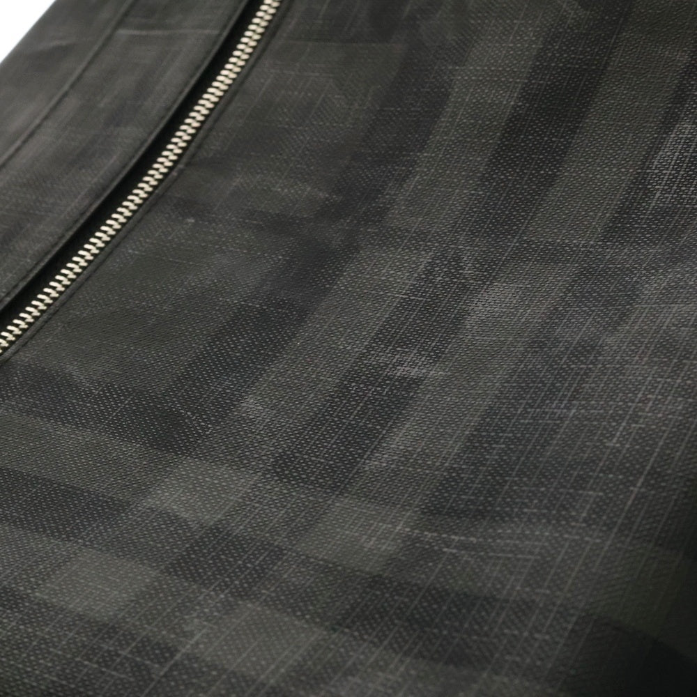 BURBERRY(バーバリー) ノバチェック レザー切り替え PVCショルダーバッグ ブラック 8005165