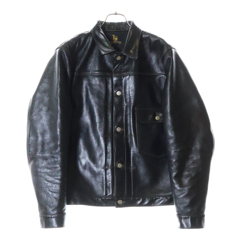 FINE CREEK LEATHERS(ファインクリークレザーズ) RICHMOND リッチモンド アジャスター付き レザージャケット ブラック