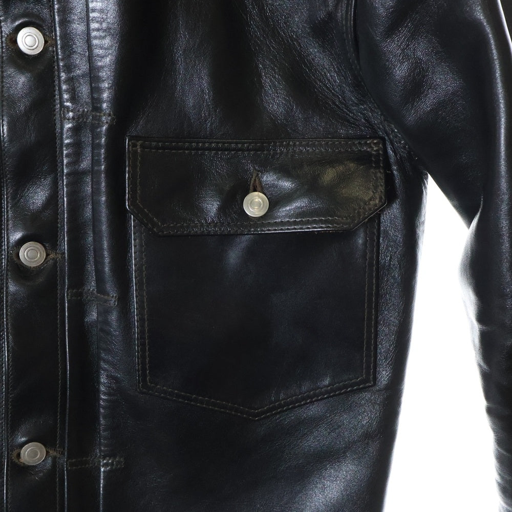 FINE CREEK LEATHERS(ファインクリークレザーズ) RICHMOND リッチモンド アジャスター付き レザージャケット ブラック