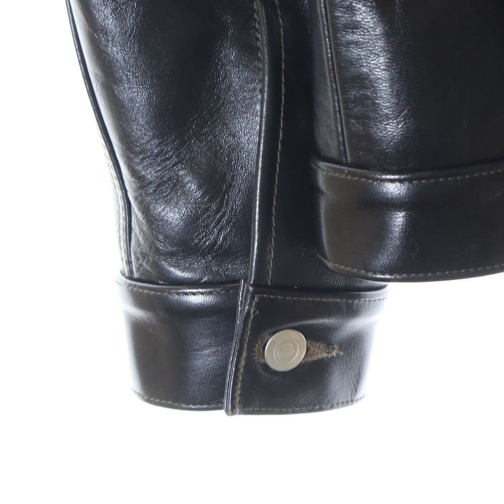 FINE CREEK LEATHERS(ファインクリークレザーズ) RICHMOND リッチモンド アジャスター付き レザージャケット ブラック